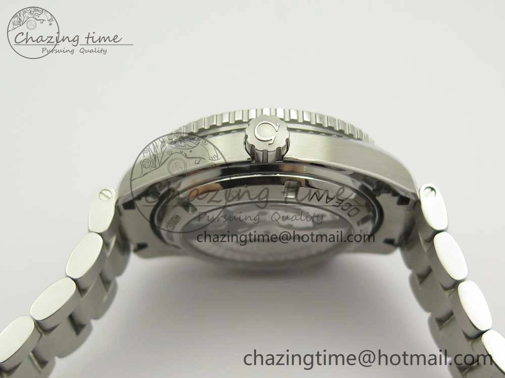 EasyCare Planet Ocean Professional Orange Bezel 42mm 1:1 VSF Best Edition on SS Bracelet A8500 Super Clone (2 Straps) 7951