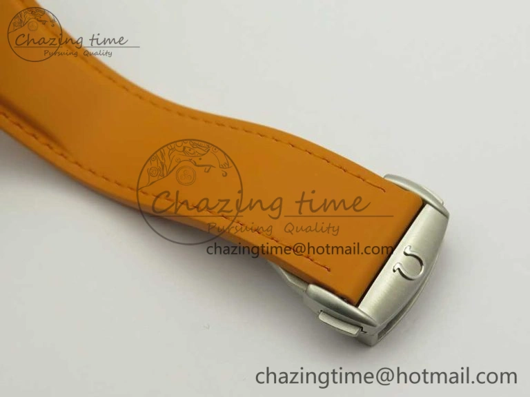 SoftTouch Planet Ocean Professional Orange Bezel 45.5mm 1:1 VSF Best Edition on Orange Rubber Strap A8500 Super Clone 7948