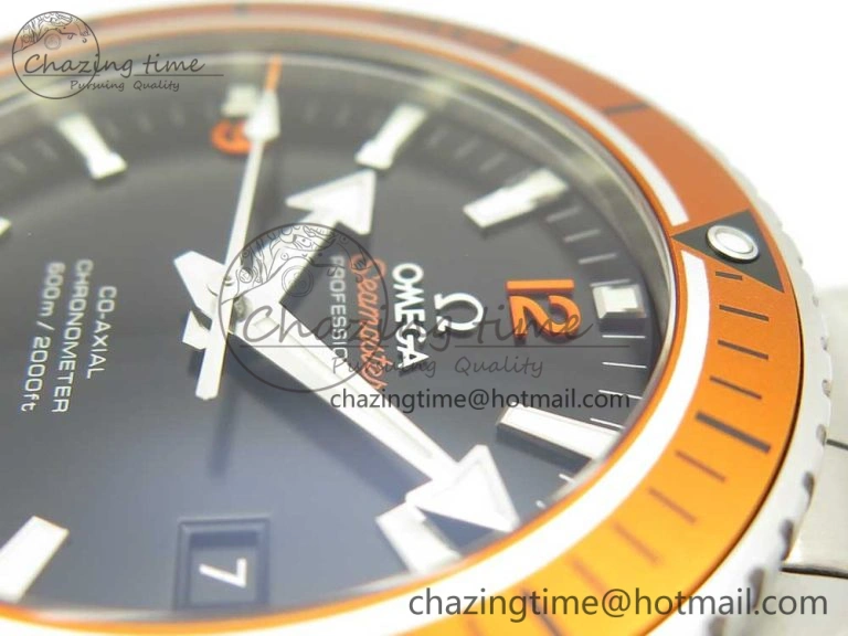 Planet Ocean Professional Orange Bezel 45.5mm 1:1 VSF Best Edition on SS Bracelet A8500 Super Clone (2 Straps) Cozy 7950