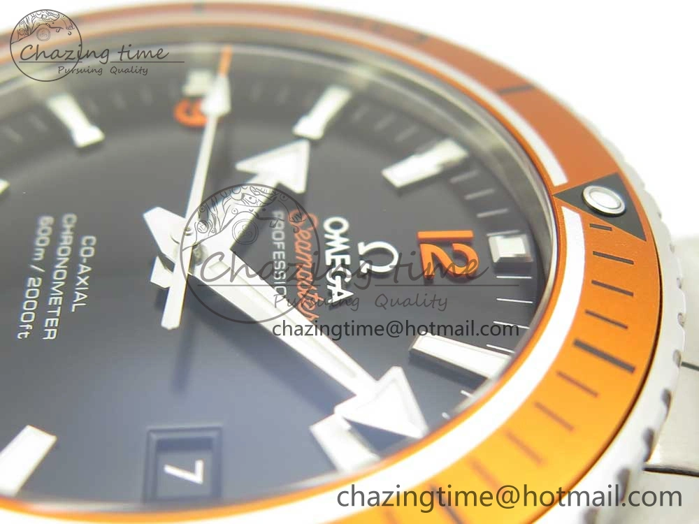 Planet Ocean Professional Orange Bezel 45.5mm 1:1 VSF Best Edition on SS Bracelet A8500 Super Clone (2 Straps) Cozy 7950