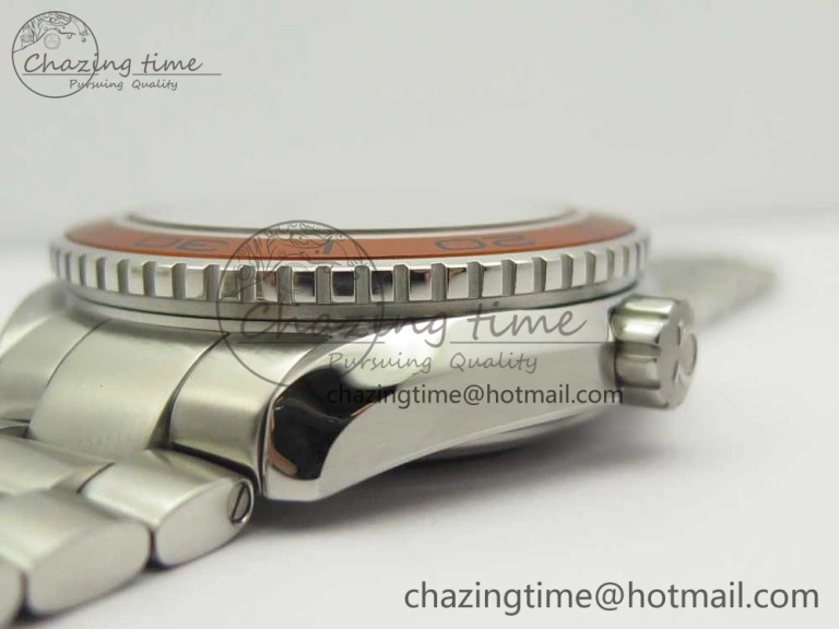 Planet Ocean Professional Orange Bezel 45.5mm 1:1 VSF Best Edition on SS Bracelet A8500 Super Clone (2 Straps) Cozy 7950
