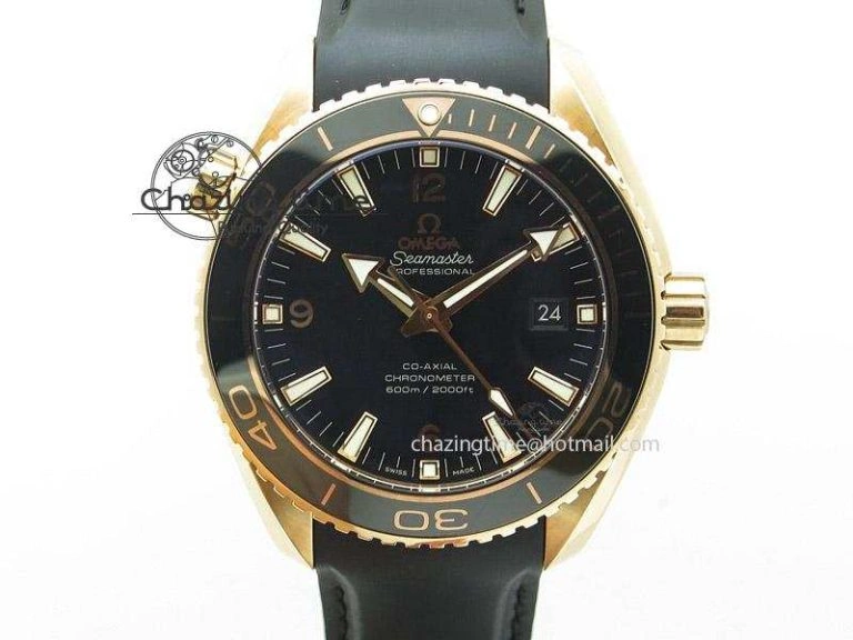 Thermal Planet Ocean Professional Rose Gold Liquid Metal V6F 45mm on Black Rubber Strap A 8287