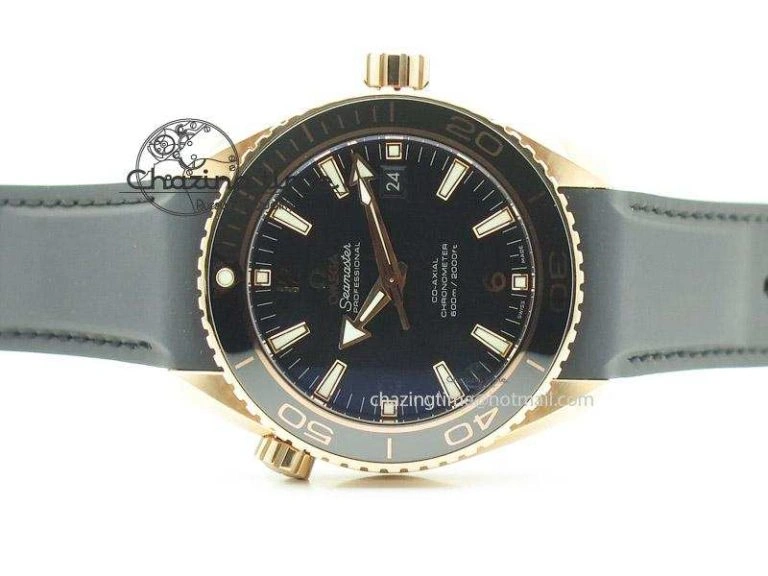 Thermal Planet Ocean Professional Rose Gold Liquid Metal V6F 45mm on Black Rubber Strap A 8287