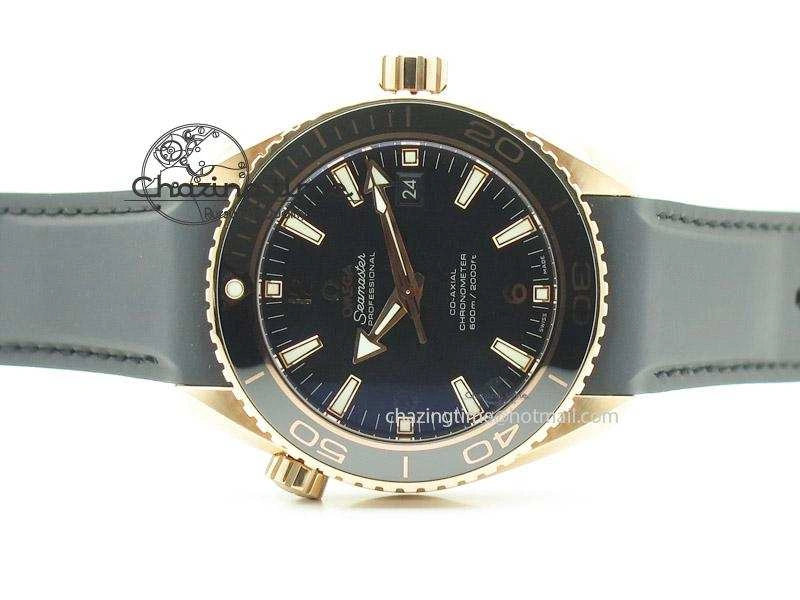 Thermal Planet Ocean Professional Rose Gold Liquid Metal V6F 45mm on Black Rubber Strap A 8287