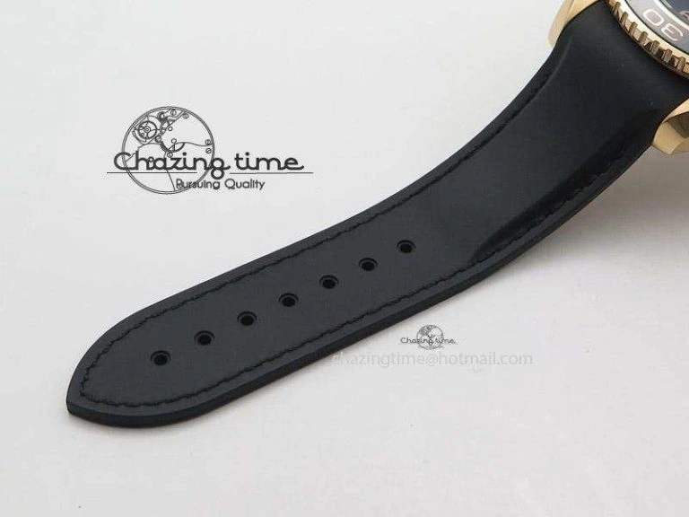 Thermal Planet Ocean Professional Rose Gold Liquid Metal V6F 45mm on Black Rubber Strap A 8287