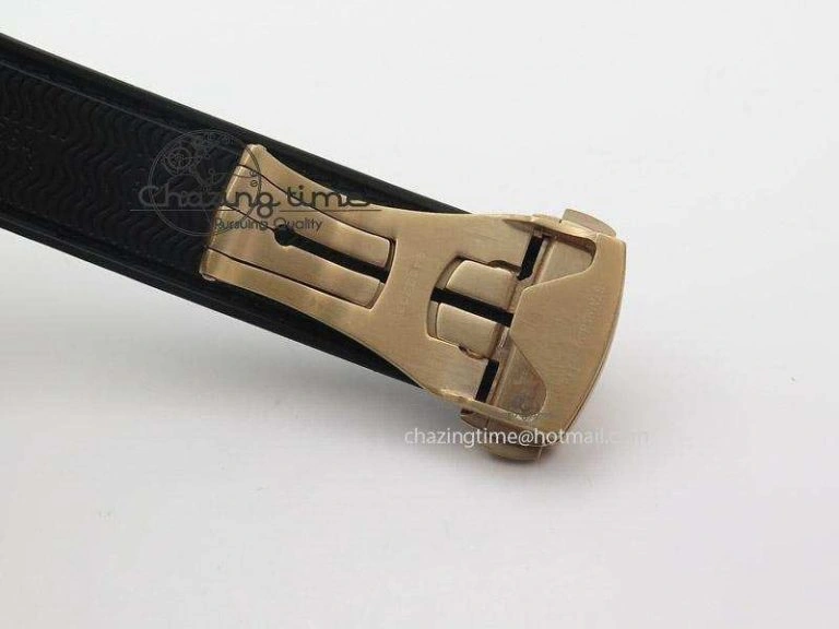 Thermal Planet Ocean Professional Rose Gold Liquid Metal V6F 45mm on Black Rubber Strap A 8287