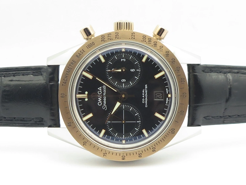 Planet Ocean Professional SS V6F 37mm Ladies Ceramic Bezel On Black Leather Strap A Modern 8257