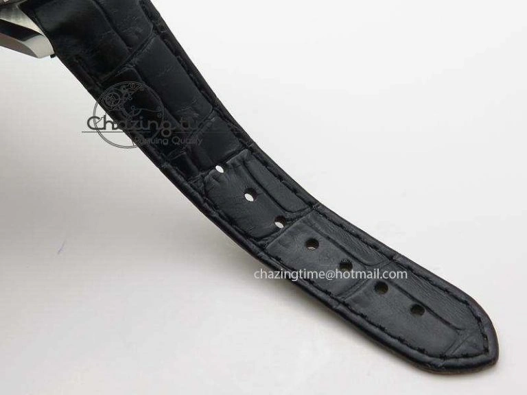 Planet Ocean Professional SS V6F 37mm Ladies Ceramic Bezel On Black Leather Strap A Modern 8257