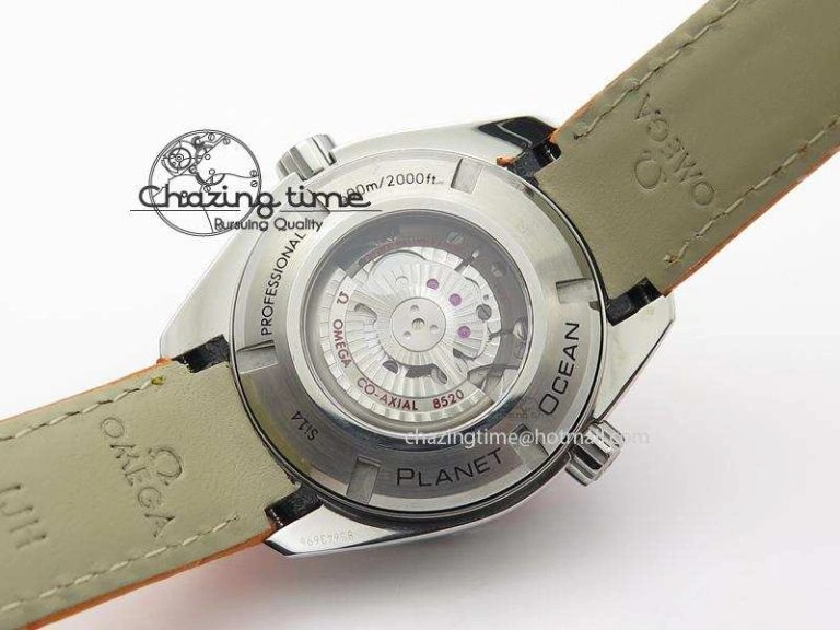 Planet Ocean Professional SS V6F 37mm Ladies Orange Bezel On Orange Leather Strap A Seasonal 8255