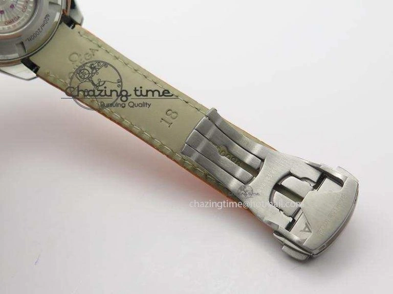Planet Ocean Professional SS V6F 37mm Ladies Orange Bezel On Orange Leather Strap A Seasonal 8255