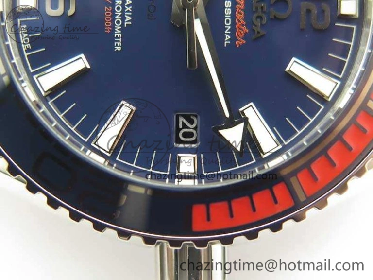 Planet Ocean “Pyeongchang 2018” 43.5mm SS OMF 1:1 Best Edition Blue Dial On Nylon Strap A TopPick 8082