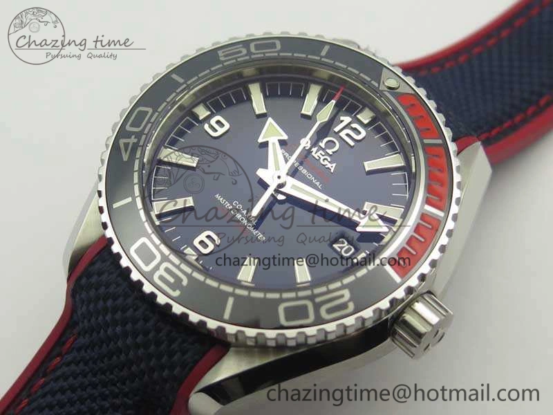 Planet Ocean “Pyeongchang 2018” 43.5mm SS OMF 1:1 Best Edition Blue Dial On Nylon Strap A TopPick 8082