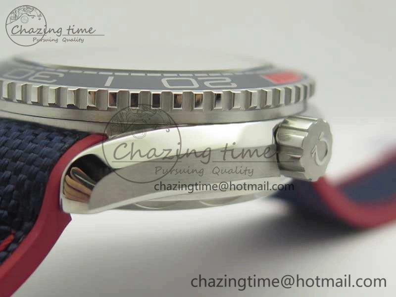 Planet Ocean “Pyeongchang 2018” 43.5mm SS OMF 1:1 Best Edition Blue Dial On Nylon Strap A TopPick 8082