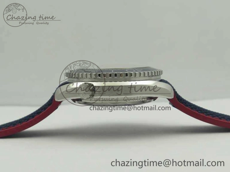 Planet Ocean “Pyeongchang 2018” 43.5mm SS OMF 1:1 Best Edition Blue Dial On Nylon Strap A TopPick 8082