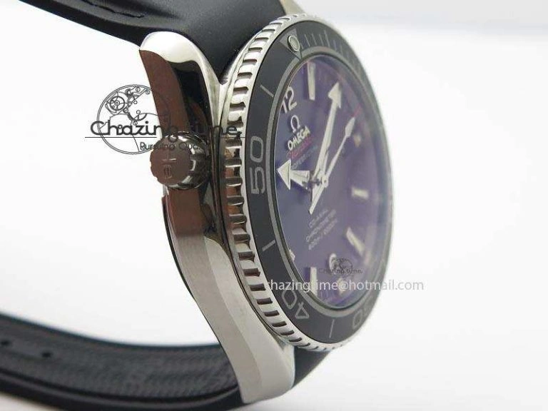 Planet Ocean SS Bp Maker 45mm Black Bezel On Black Rubber Strap A Resilient 8219