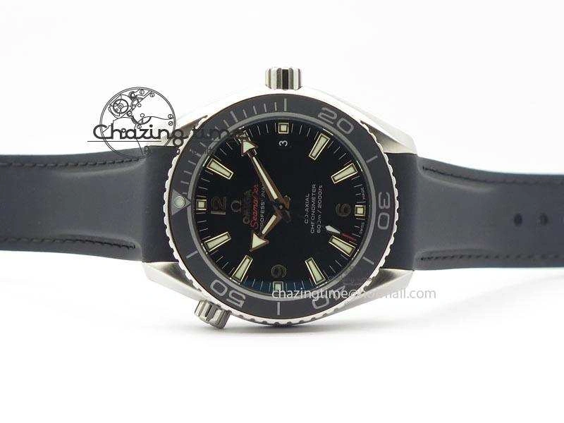 Planet Ocean SS Bp Maker 45mm Black Bezel On Black Rubber Strap A Resilient 8219