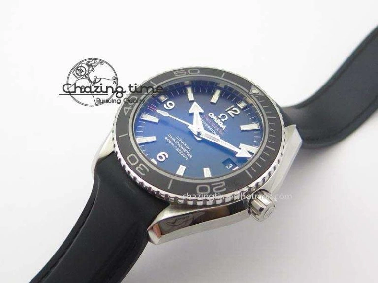 Planet Ocean SS Bp Maker 45mm Black Bezel On Black Rubber Strap A Resilient 8219
