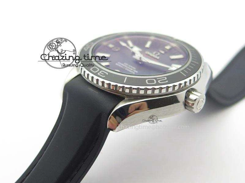 Planet Ocean SS Bp Maker 45mm Black Bezel On Black Rubber Strap A Resilient 8219