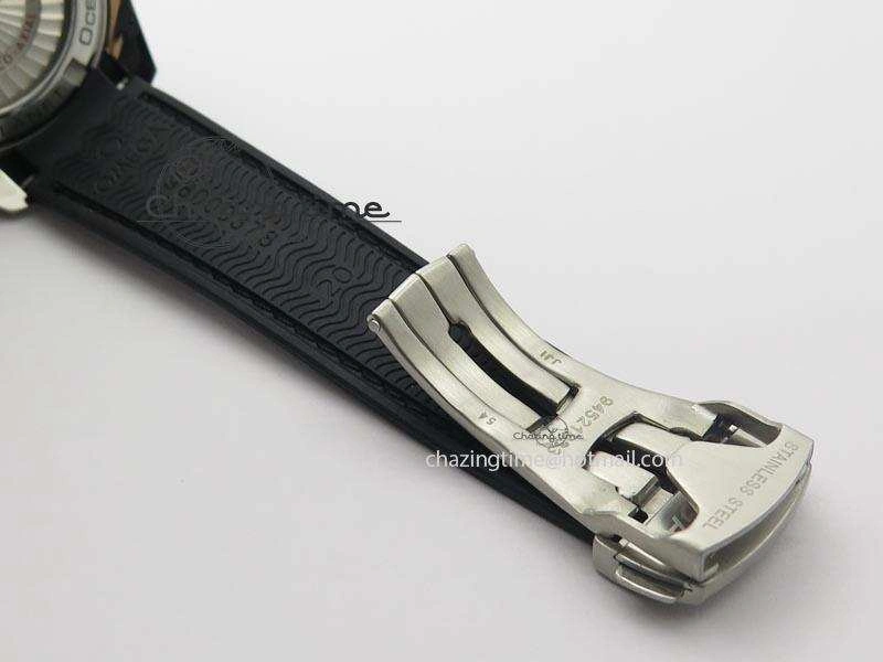 Planet Ocean SS Bp Maker 45mm Black Bezel On Black Rubber Strap A Resilient 8219
