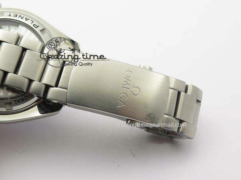 Planet Ocean SS Bp Maker 45mm Black Bezel On SS Bracelet A Upgraded 8218