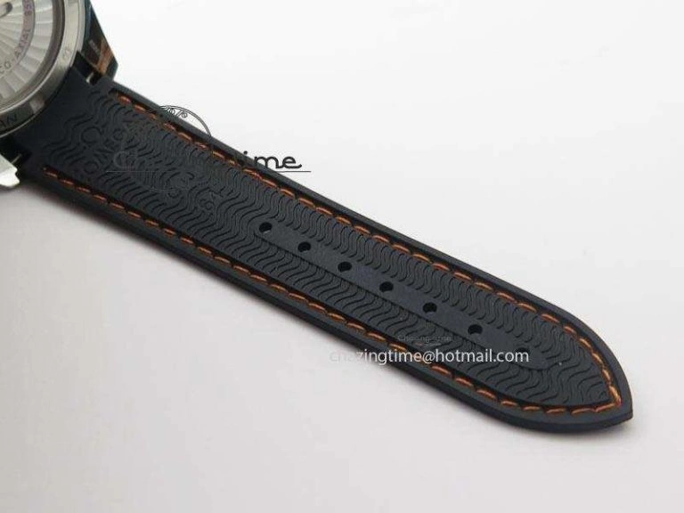 WeatherProof Planet Ocean SS Bp Maker 45mm Black Bezel Orange Numbers On Black Rubber Strap A 8220