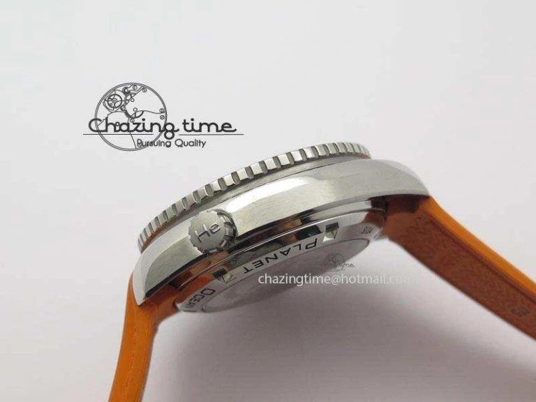 Planet Ocean SS Bp Maker 45mm Orange Bezel On Orange Rubber Strap A TechFriendly 8221