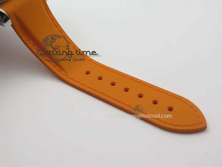 Planet Ocean SS Bp Maker 45mm Orange Bezel On Orange Rubber Strap A TechFriendly 8221