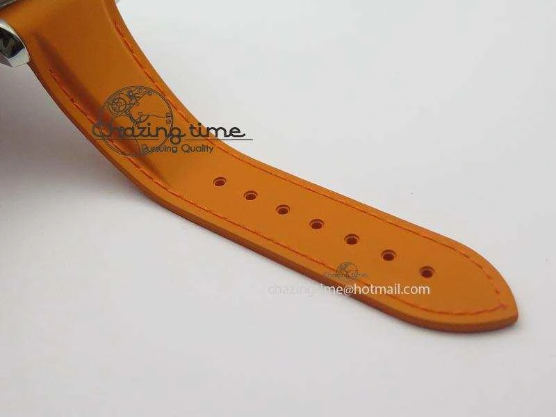 Planet Ocean SS Bp Maker 45mm Orange Bezel On Orange Rubber Strap A TechFriendly 8221