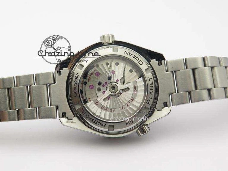 FlexibleFit Planet Ocean SS Bp Maker 45mm Orange Bezel On SS Bracelet A 8216