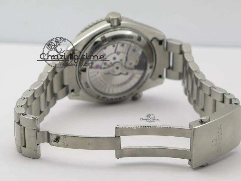 FlexibleFit Planet Ocean SS Bp Maker 45mm Orange Bezel On SS Bracelet A 8216