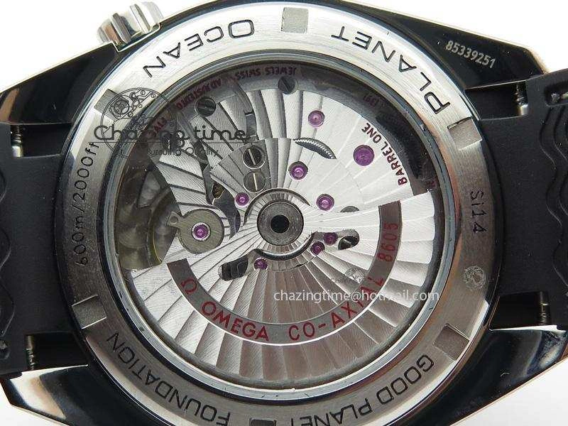 OnTrend Planet Ocean SS GMT Black Dial Silver Markers On Black Rubber Strap A 8256
