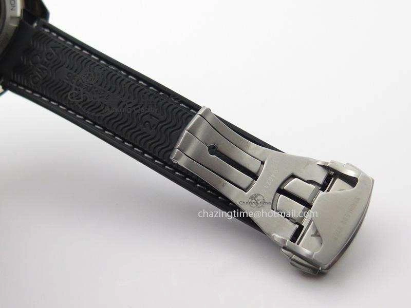 OnTrend Planet Ocean SS GMT Black Dial Silver Markers On Black Rubber Strap A 8256
