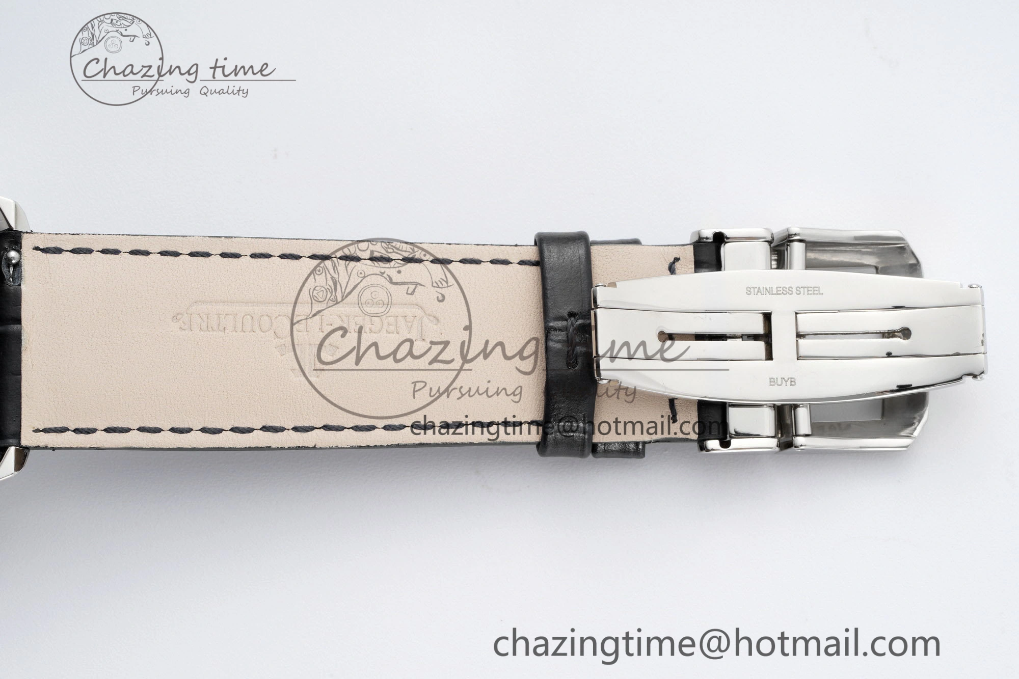 Polaris Chrono SS HKF Best Edition Black Dial on Black Leather Strap A752A Sporty 7428