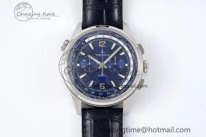 MultiPurpose Polaris Chrono SS HKF Best Edition Blue Dial on Blue Leather Strap A752A 7427