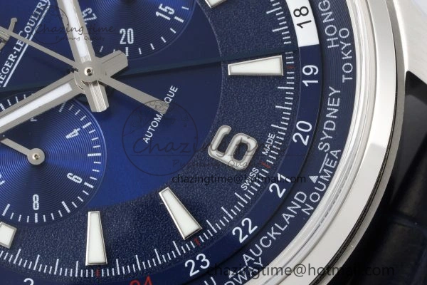 MultiPurpose Polaris Chrono SS HKF Best Edition Blue Dial on Blue Leather Strap A752A 7427