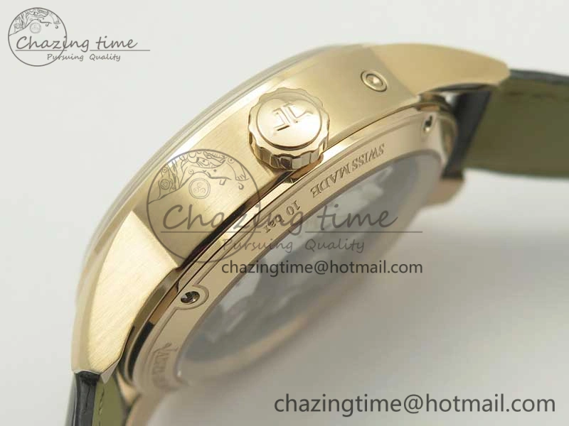 Polaris Geographic WT RG Blue Textured Dial on Black Leather Strap A TimelessDesign 7468