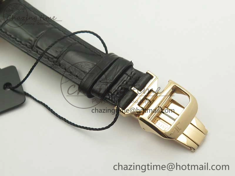 Polaris Geographic WT RG Blue Textured Dial on Black Leather Strap A TimelessDesign 7468