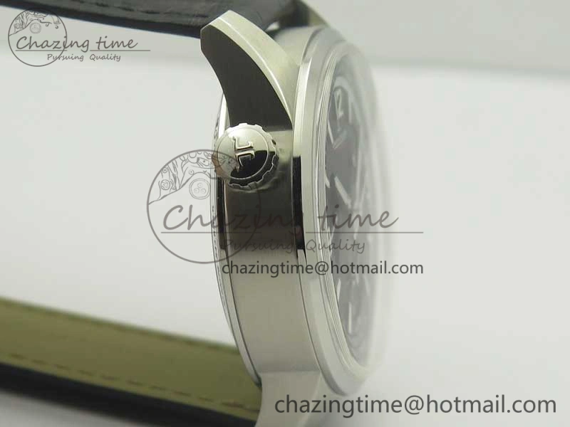 StreetReady Polaris Geographic WT SS Black Textured Dial on Black Leather Strap A 7469
