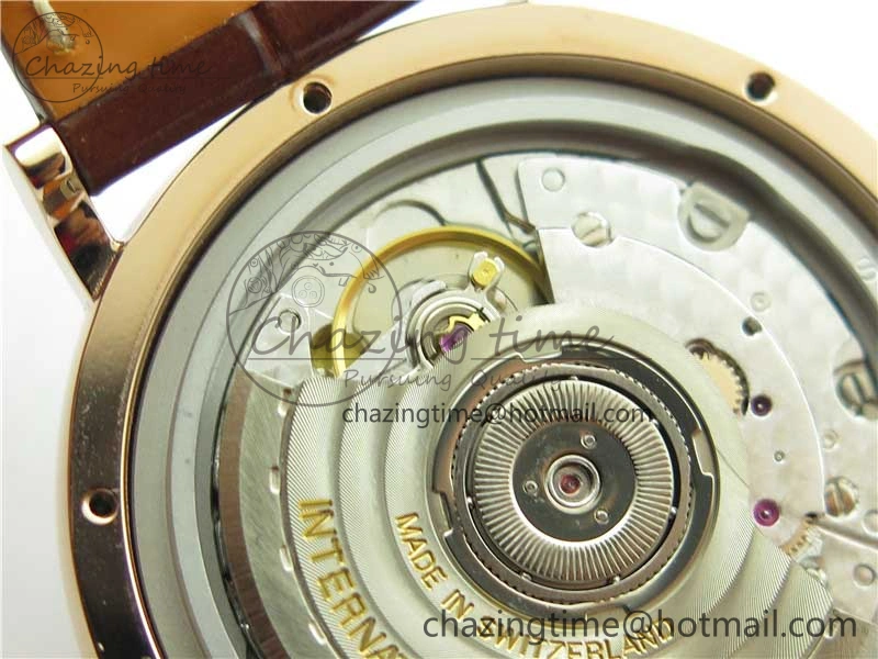 Compact Portofino 37mm RG V7F 1:1 Best Edition Gray Dial on Deep Brown Leather Strap A 7090