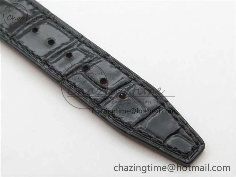 Soft Portofino 37mm SS V7F 1:1 Best Edition Gray Dial on Black Leather Strap A 7094