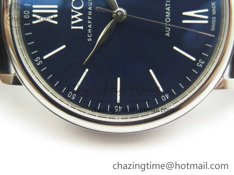 Unisex Portofino Automatic Edition “150 Years” MKF Blue Dial on Black Leather Strap MIYOTA 7187