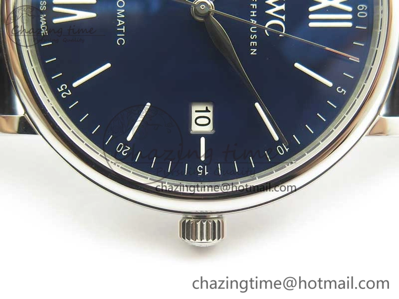 Unisex Portofino Automatic Edition “150 Years” MKF Blue Dial on Black Leather Strap MIYOTA 7187