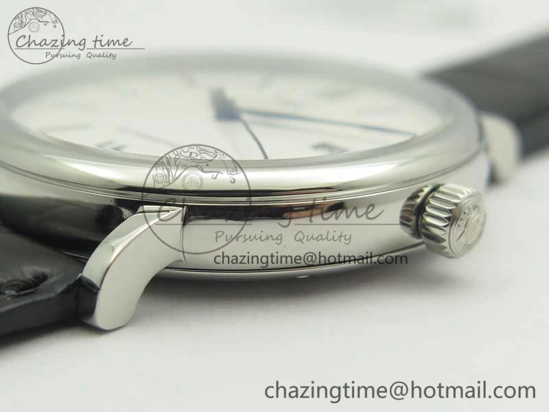 TravelReady Portofino Automatic Edition “150 Years” MKF White Dial on Black Leather Strap MIYOTA 7188