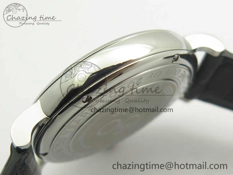 TravelReady Portofino Automatic Edition “150 Years” MKF White Dial on Black Leather Strap MIYOTA 7188