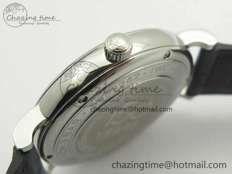 TravelReady Portofino Automatic Edition “150 Years” MKF White Dial on Black Leather Strap MIYOTA 7188