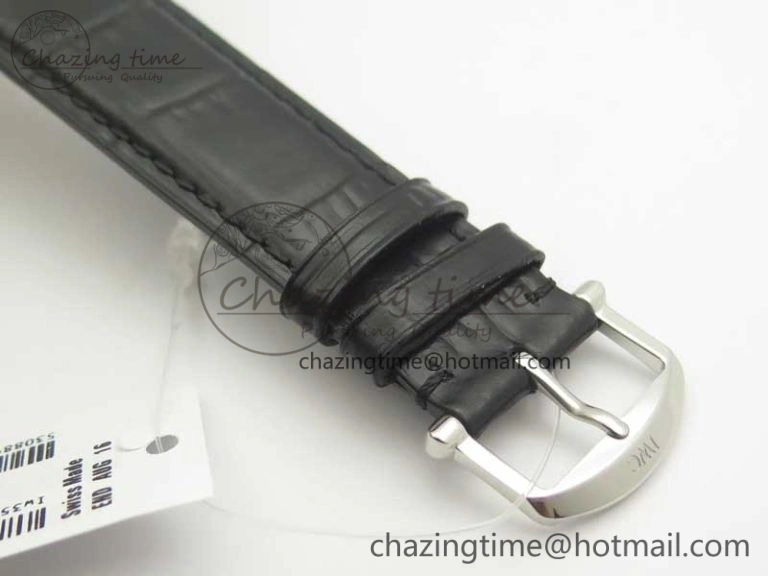 TravelReady Portofino Automatic Edition “150 Years” MKF White Dial on Black Leather Strap MIYOTA 7188