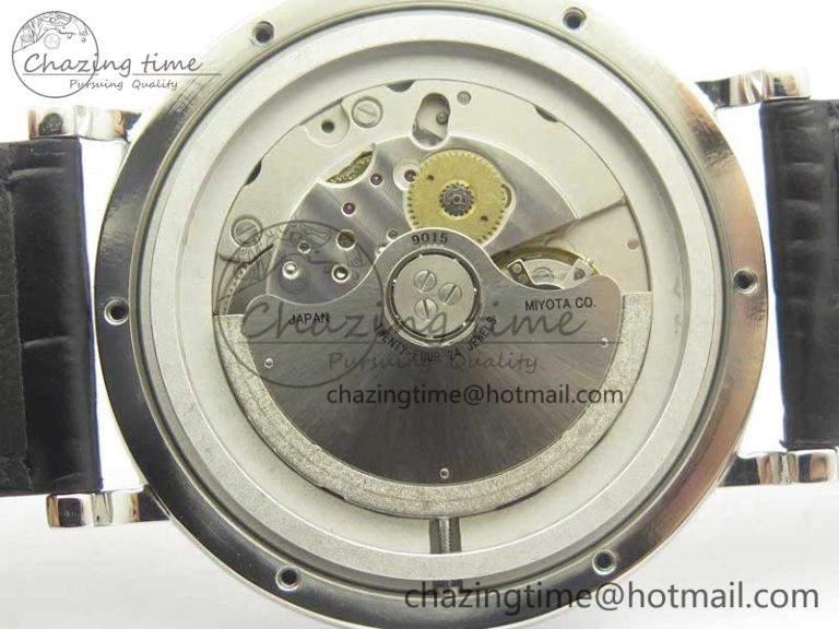TravelReady Portofino Automatic Edition “150 Years” MKF White Dial on Black Leather Strap MIYOTA 7188