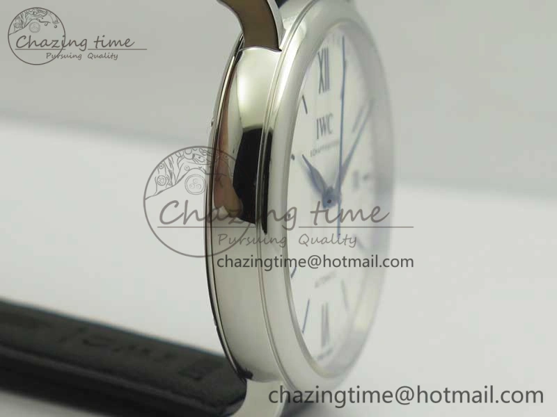 TravelReady Portofino Automatic Edition “150 Years” MKF White Dial on Black Leather Strap MIYOTA 7188
