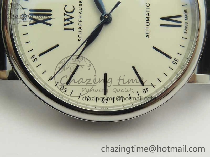 TravelReady Portofino Automatic Edition “150 Years” MKF White Dial on Black Leather Strap MIYOTA 7188