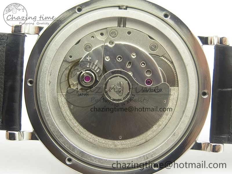 TravelReady Portofino Automatic Edition “150 Years” MKF White Dial on Black Leather Strap MIYOTA 7188